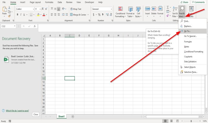 Navigating in Excel   Tutorial for Beginners - 59