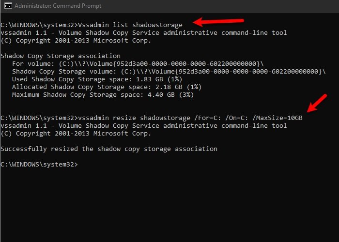 Fix VSS Error Code 0x8004231f on Windows 10