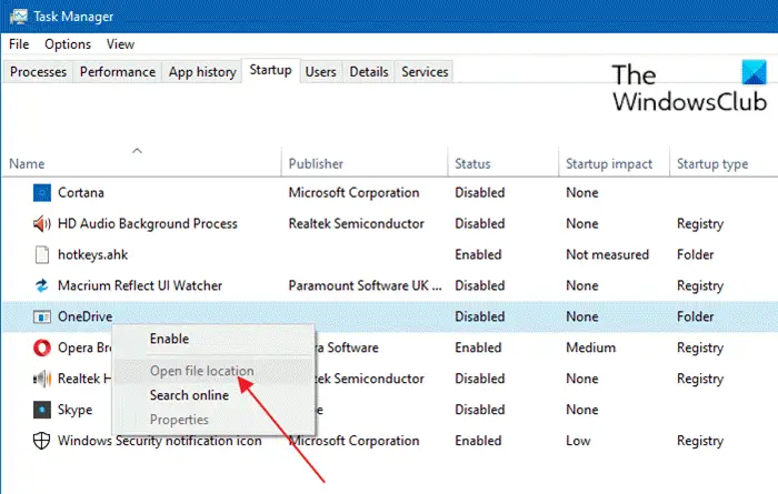 Remove dead Startup programs or Invalid entries from Task Manager