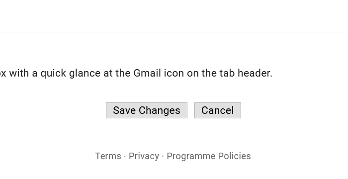 Save Changes in Gmail