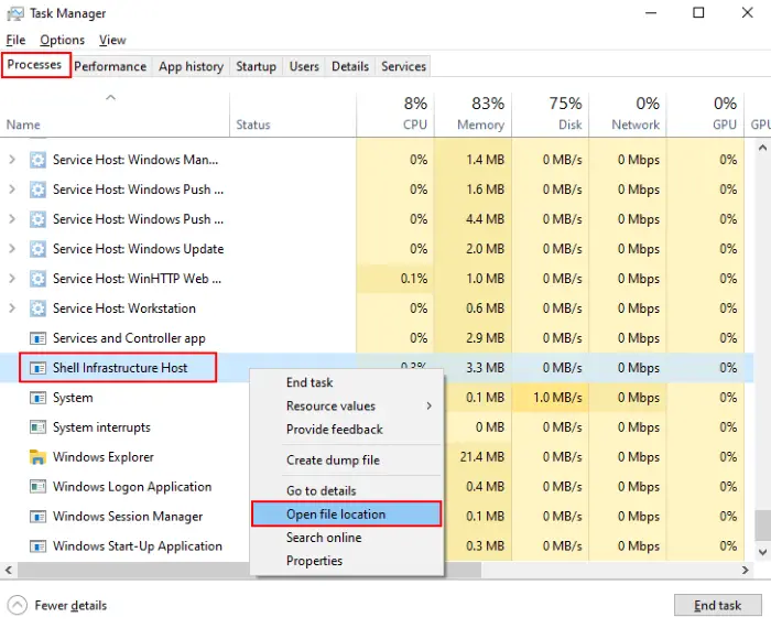 Sihost.exe Process in Windows 10_4