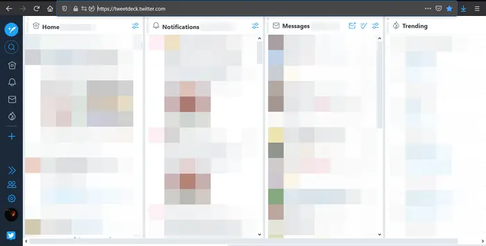 TweetDeck HomePage