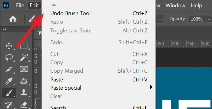 Undo Option in Photoshop