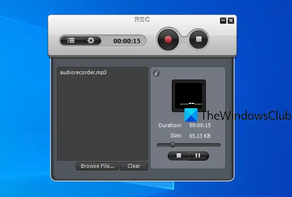 Free Audio Recorder software