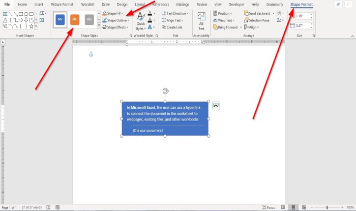 how to add text box in word 2006