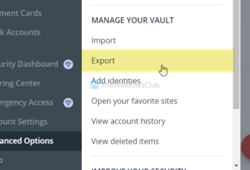 How to export LastPass passwords to CSV