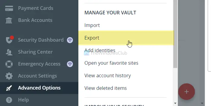 How to export LastPass passwords to CSV