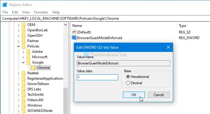 How to force Chrome users to open Guest Mode using Registry and Group Policy