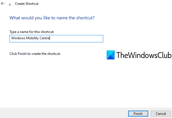 give name to shortcut