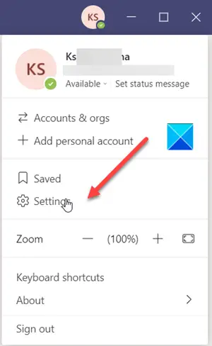 Microsoft Teams Settings