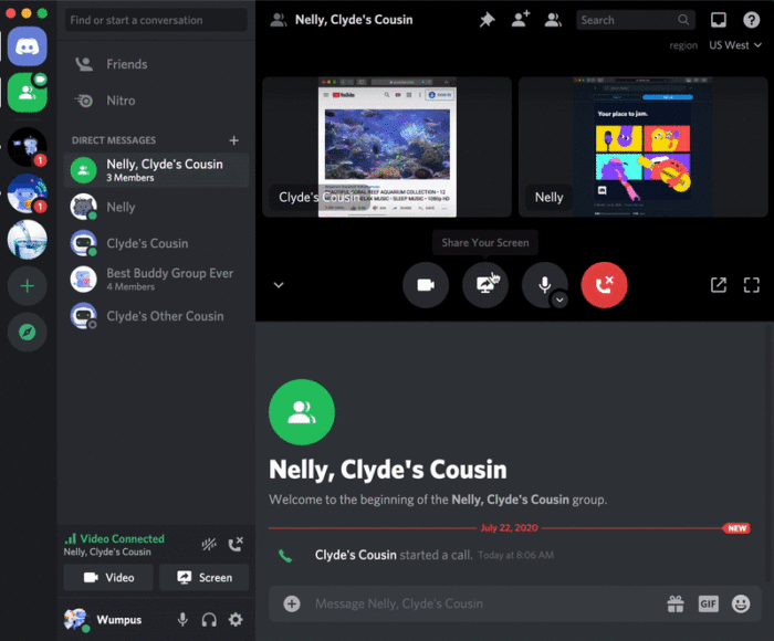 Group Chat and Calls – Discord