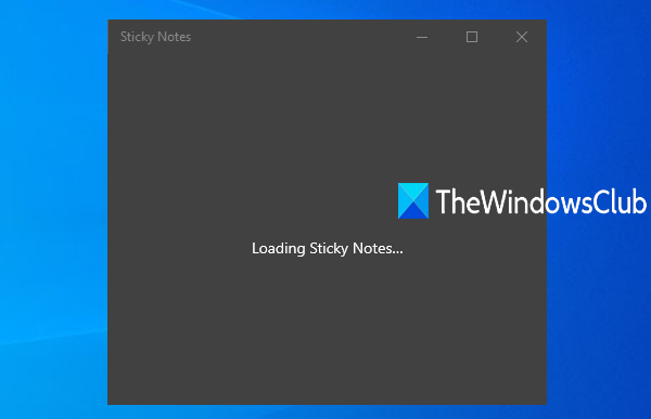 stuck Loading Sticky Notes