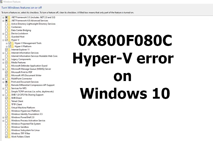 how to install hyper-v management tools windows 10