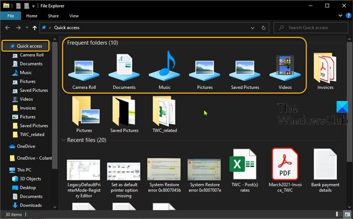 How to add Libraries to Quick Access in Windows 10 - 18