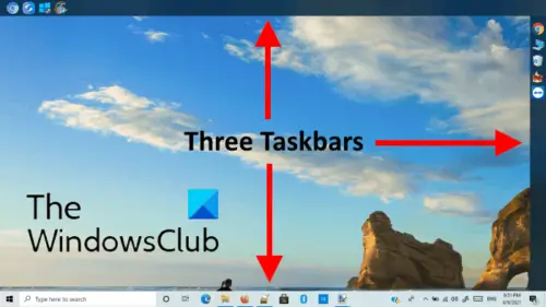 Add multiple taskbars Windows 10