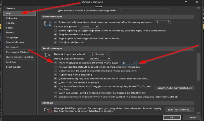 How to set Expiration Date and Time for emails in Outlook - 25