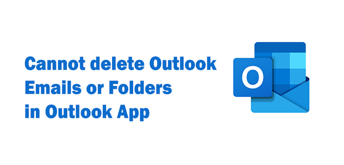 Не удается удалить электронные письма Outlook Outlook