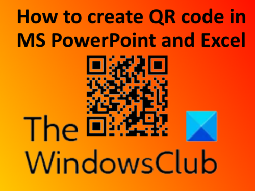 Create QR code in PowerPoint and Excel