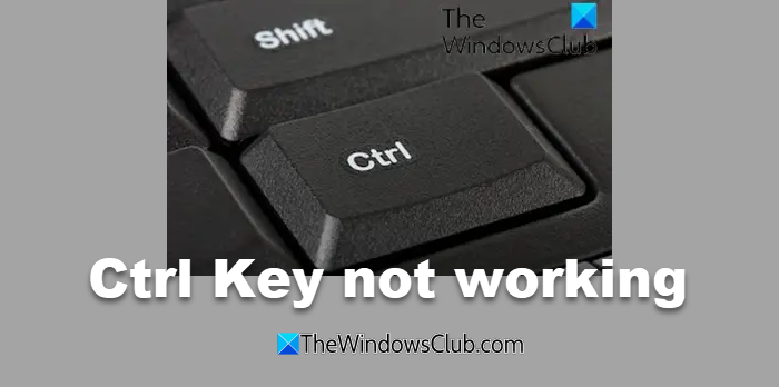Ctrl Key not working on Windows