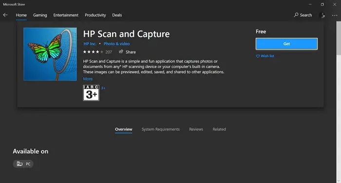 HP Scan and Capture on Microsoft Store