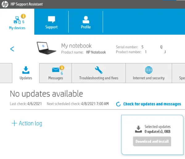 HP Support Assistant Update Drivers 4