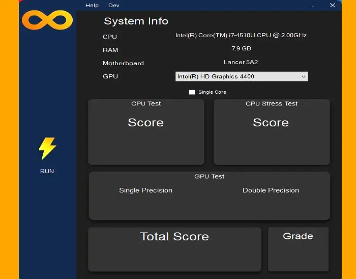 InfinityBench is a fast CPU & GPU Benchmark software