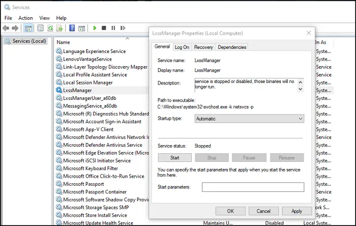 WslRegisterDistribution failed with error: 0x800700b7 