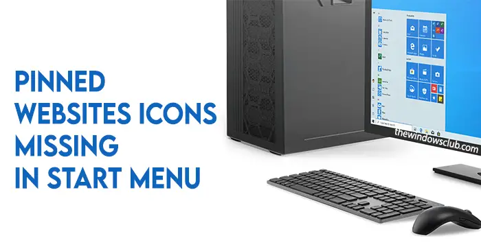 Pinned Websites Icons are missing in Start Menu