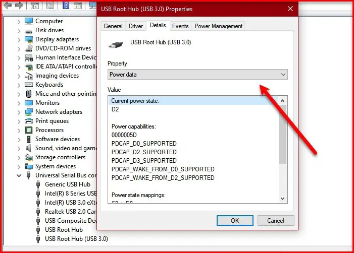 to check Output USB Port on Windows 11/10