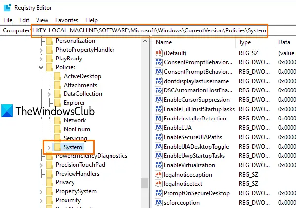 access System Registry key