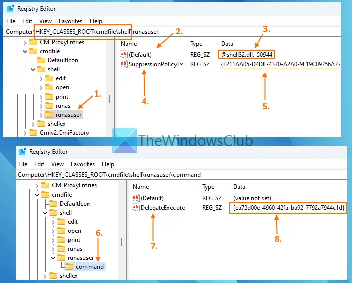 add run as different user to right click menu using registry