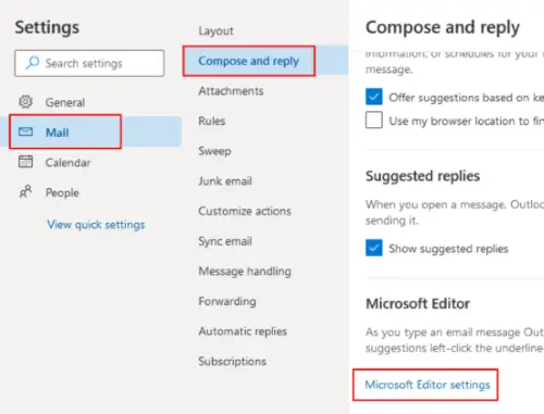 change spellchecking language outlook online 1