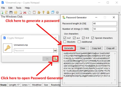 create password protected encrypted notes