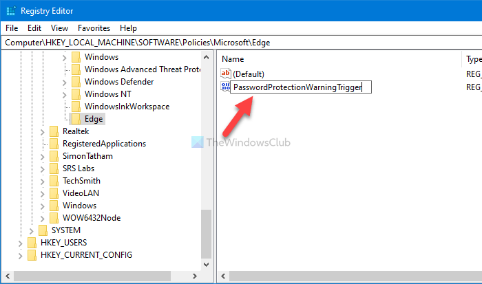 How to enable or disable password reuse warning in Edge