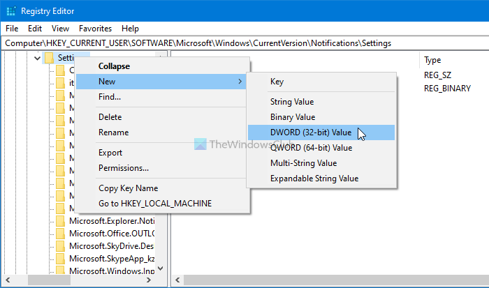 How to hide number of new Notifications in Action Center in Windows 10 - 24