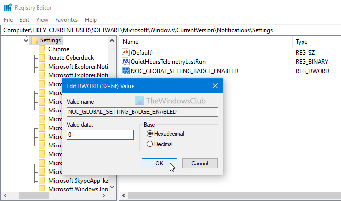 How to hide number of new Notifications in Action Center in Windows 10 - 47