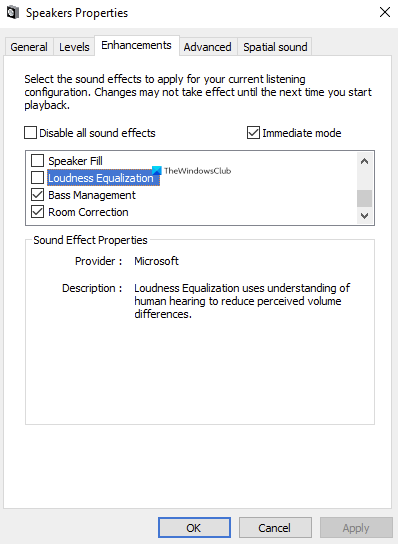 etik Peep akavet How to disable or enable Loudness Equalization in Windows 11/10