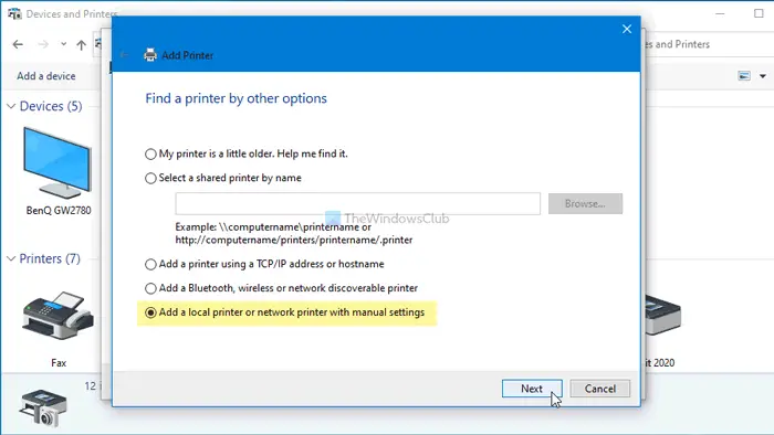 Fix Network Printer error 0x00000bcb - Cannot connect to printer