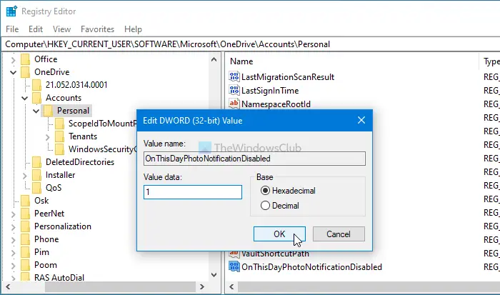 Turn off OneDrive On this day notification on PC, Android, iOS