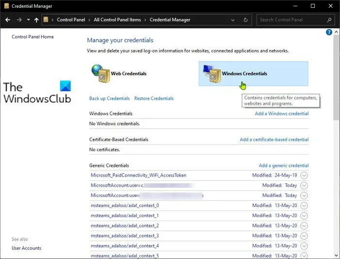 How To Clear All Credentials From Credential Manager In Windows 10 How To Clear All Credentials From Credential Manager In Windows 10