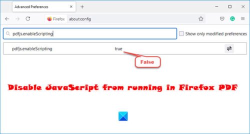 How to disable JavaScript from running in Firefox PDF documents