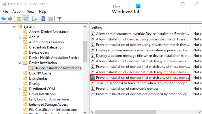 Disable Laptop keyboard via Group Policy