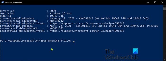 PowerShell script to check Windows Update status PowerShell script to check Windows Update status