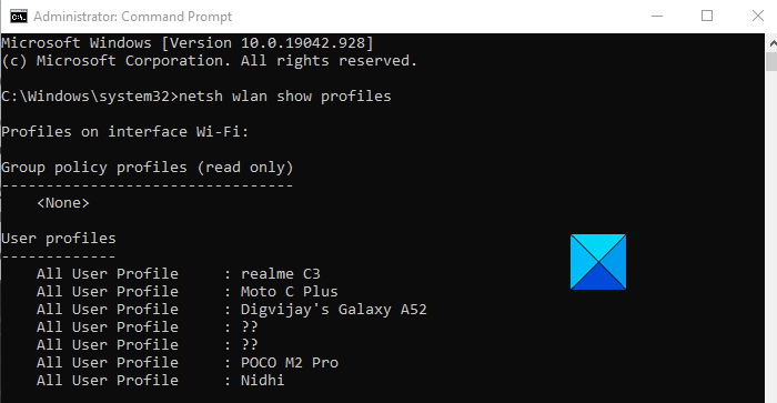 How to view Wi Fi Network Profiles stored on Windows 11 10 - 75