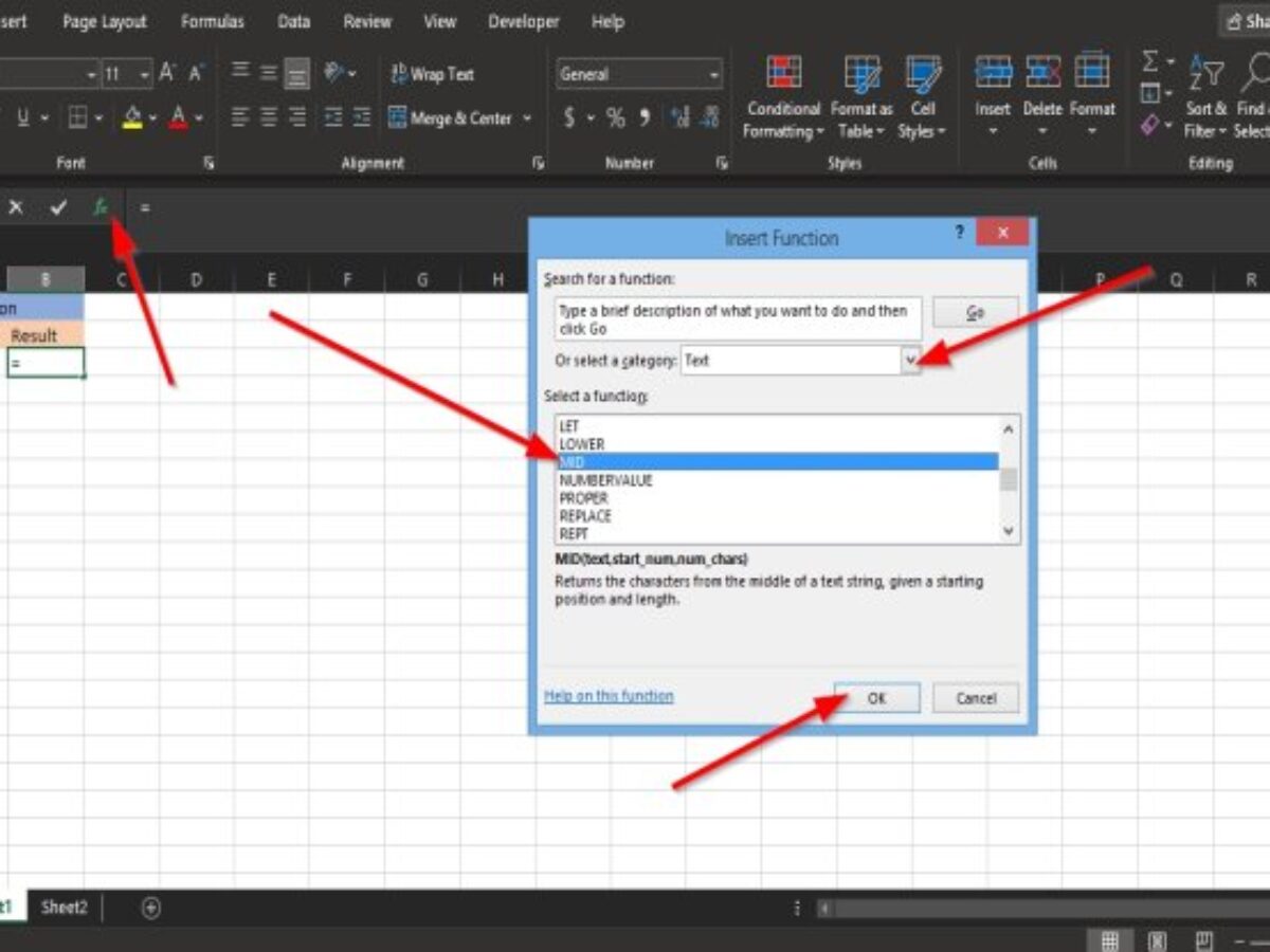How To Use The Mid And Midb Function In Microsoft Excel How To Use The Mid And Midb Function In Microsoft Excel