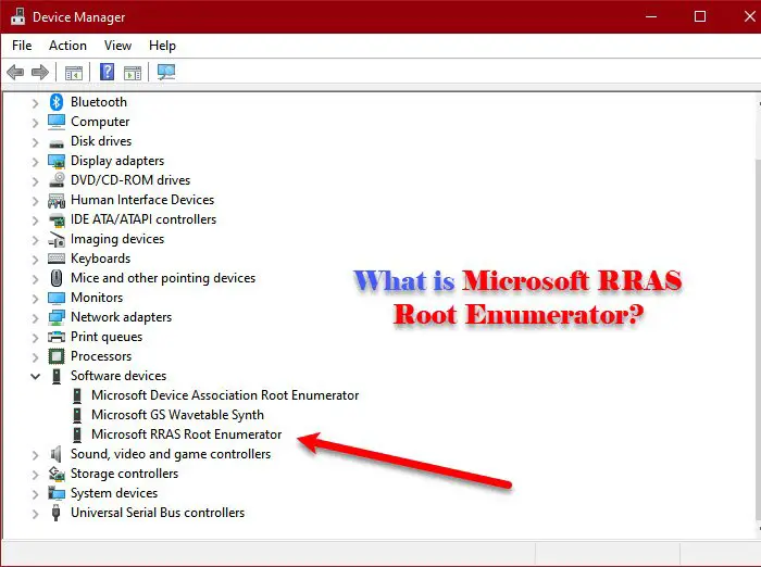 Перечислитель корня Microsoft RRAS