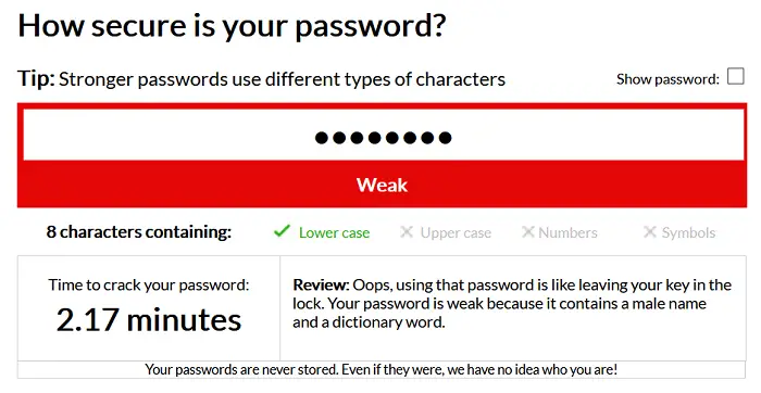 My1Login Password Checker