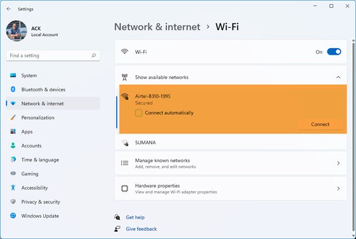 Stop Windows from Connecting Automatically to a Wi-Fi Network
