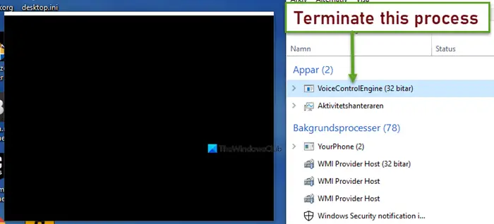 Windows 11 random black box in middle of the screen that will tab out - Microsoft Community