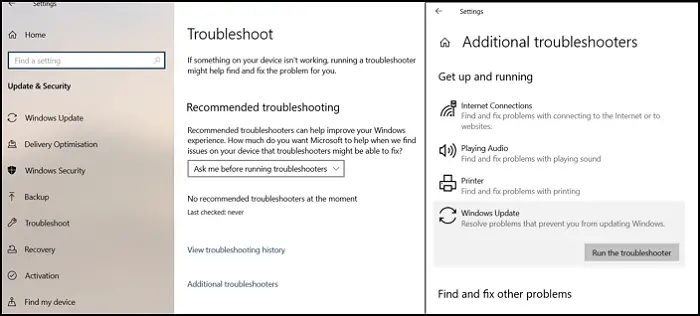 Windows Update Troubleshooter Error 0x8024001f